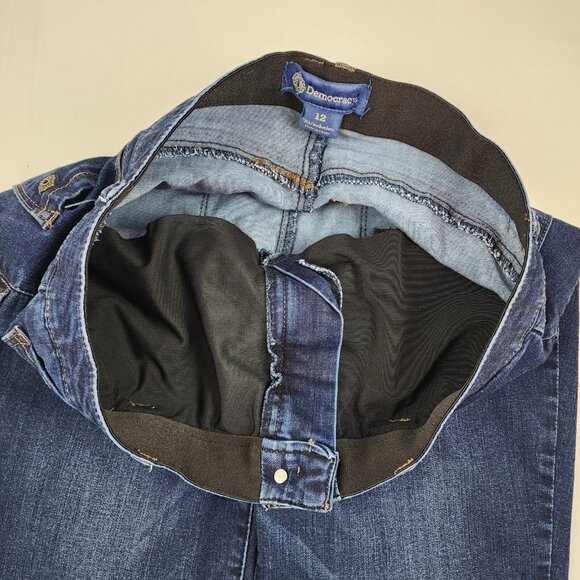 Democracy Jeans Womens 12 Blue AB Solution High Rise Skinny Denim 32x27 - Picture 5 of 10